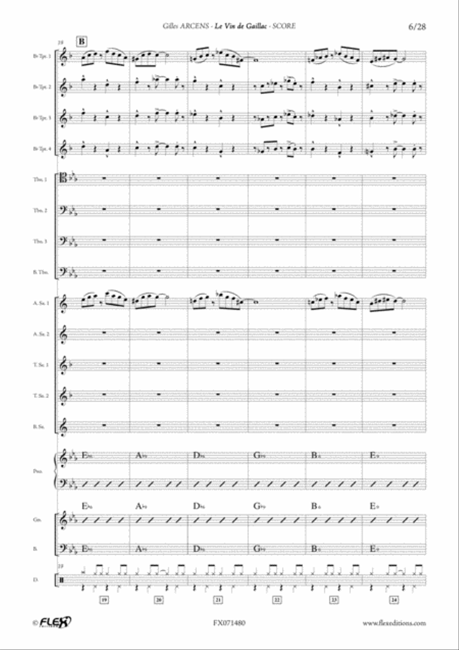 Le Vin de Gaillac Big Band scores gallery preview page 6