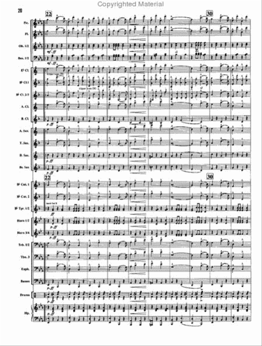 The Stars and Stripes Forever Concert Band scores gallery preview page 4