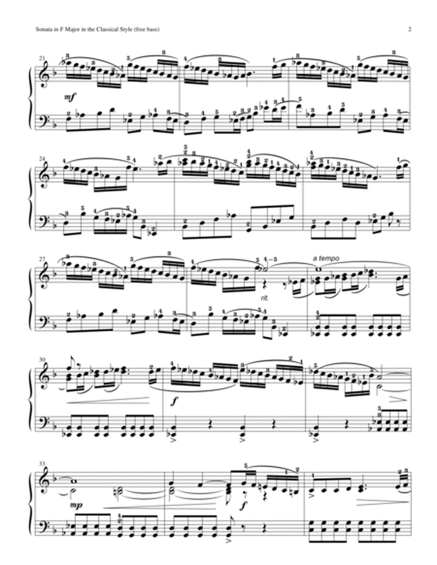 Sonata In F Major In the Classical Style (free bass accordion) image number null