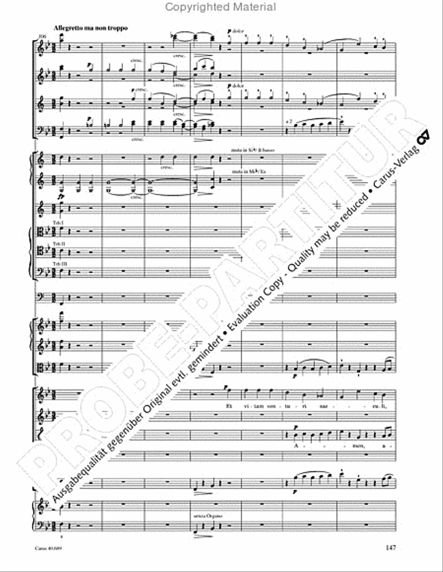 Missa solemnis Missa solemnis 4-Part scores gallery preview page 163