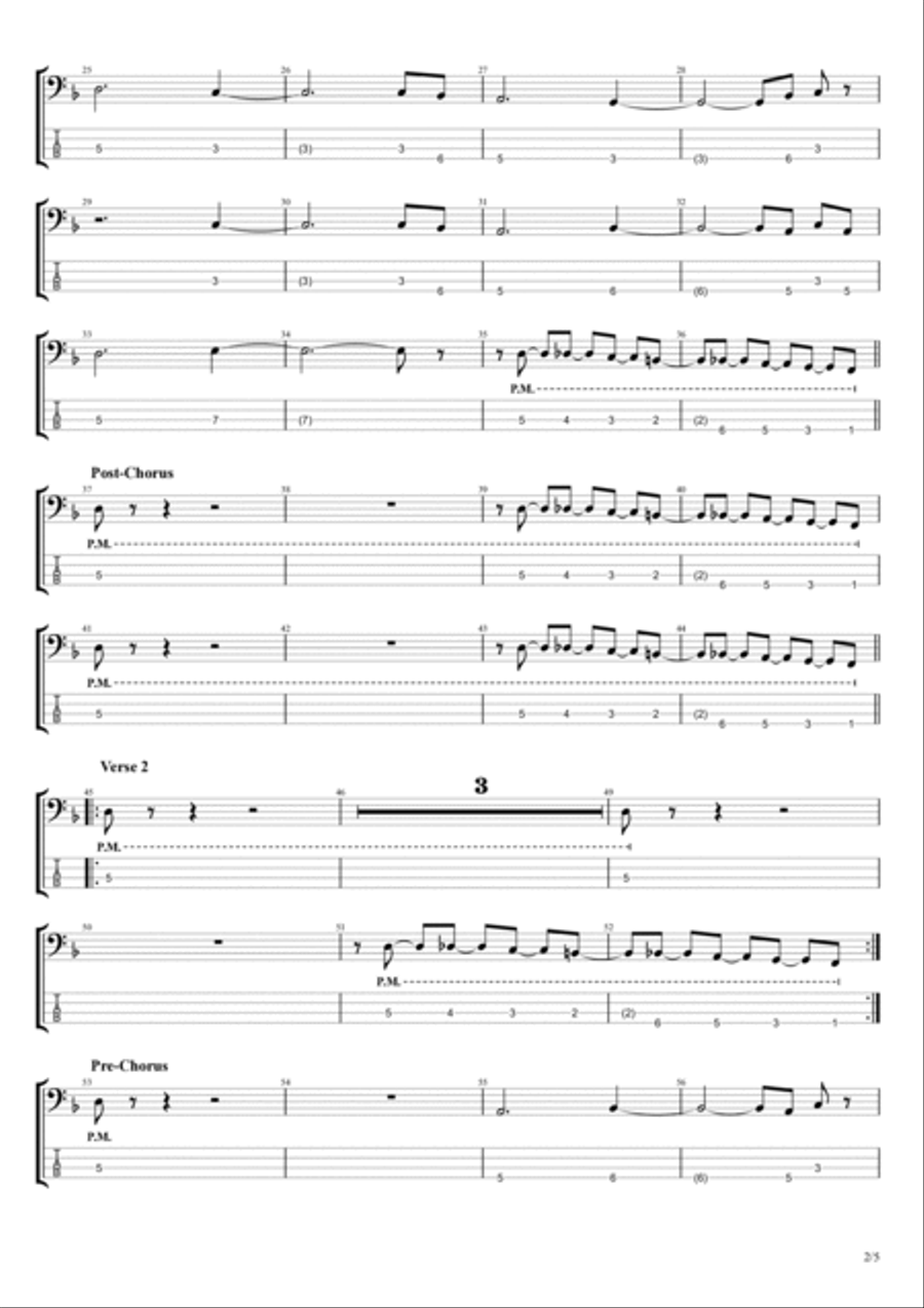 You Don't Know Me Guitar Tablature scores gallery preview page 2