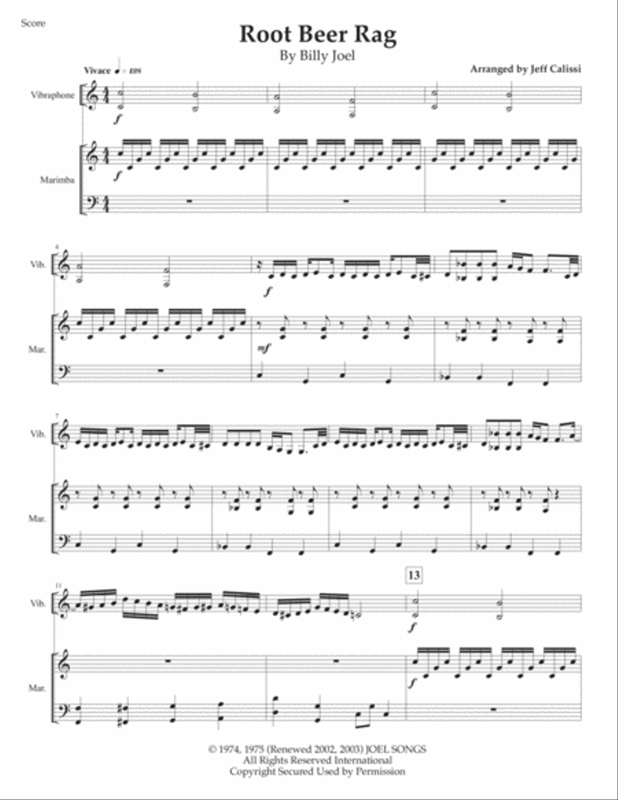 Root Beer Rag Marimba scores gallery preview page 2
