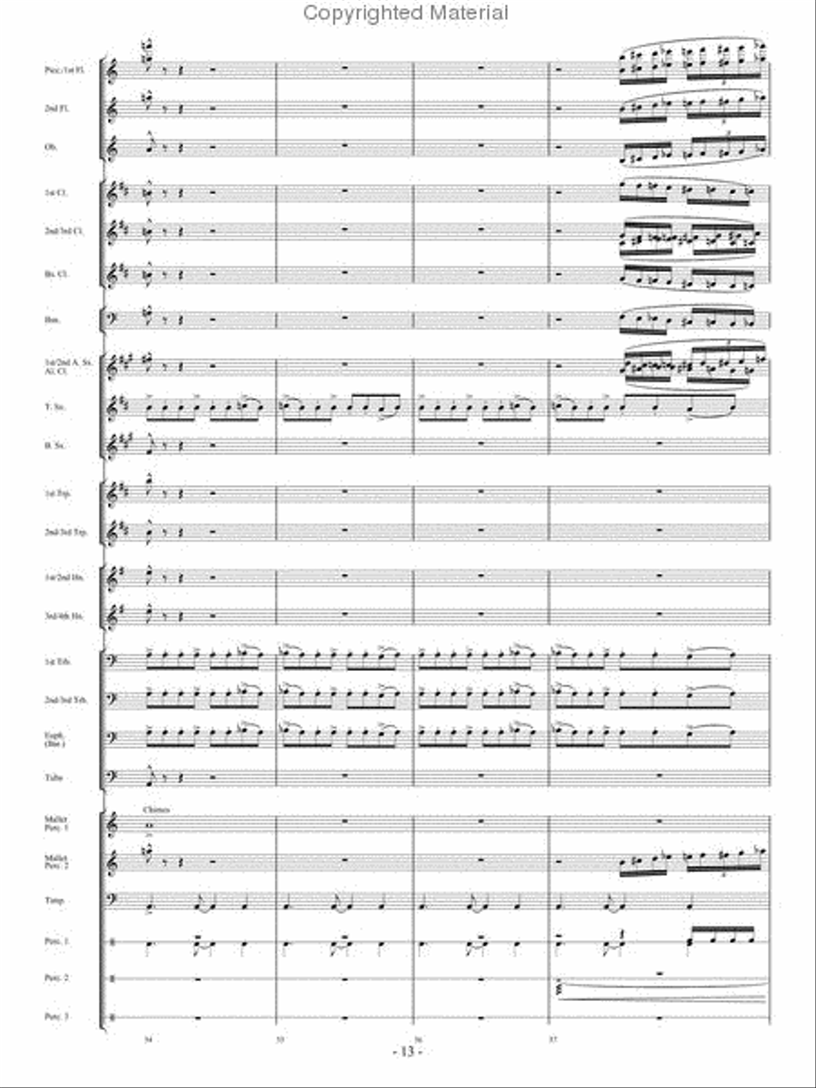 In Pursuit of Troy Concert Band - Sheet Music page 11