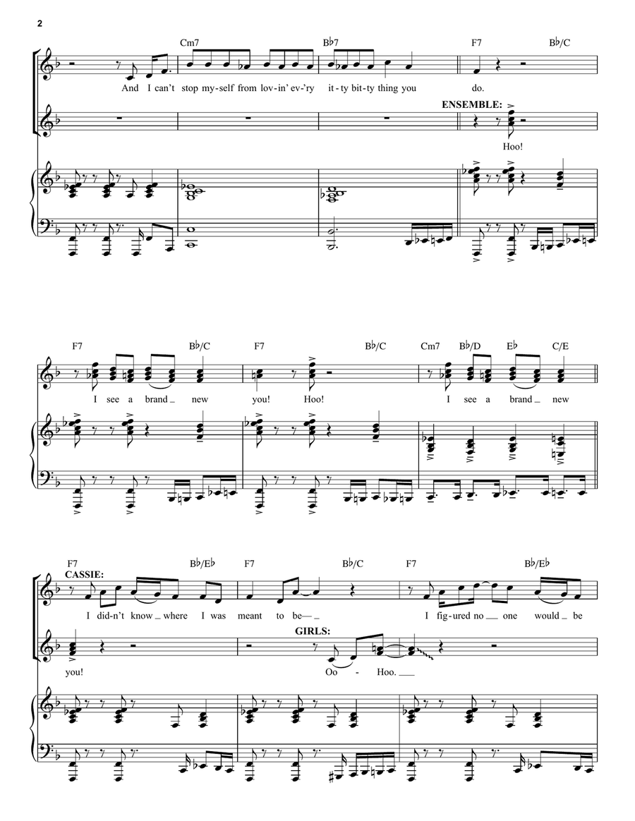 Brand New You (from 13: The Musical) Piano, Vocal scores gallery preview page 2