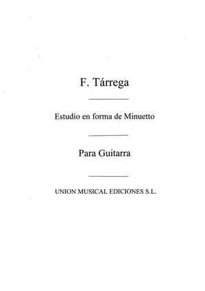 Book cover for Estudio En Forma De Minueto