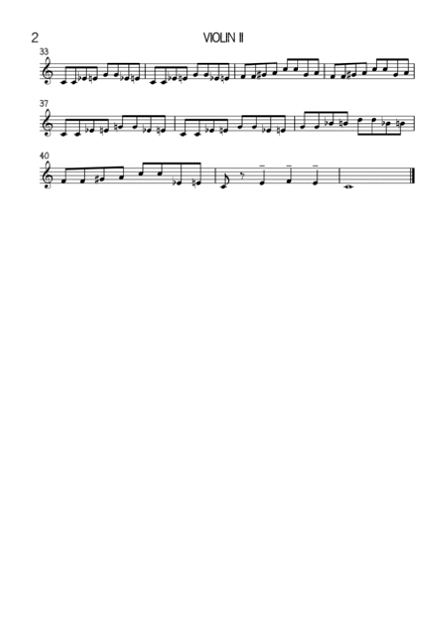 Baby Elephant Walk String Duet scores gallery preview page 2