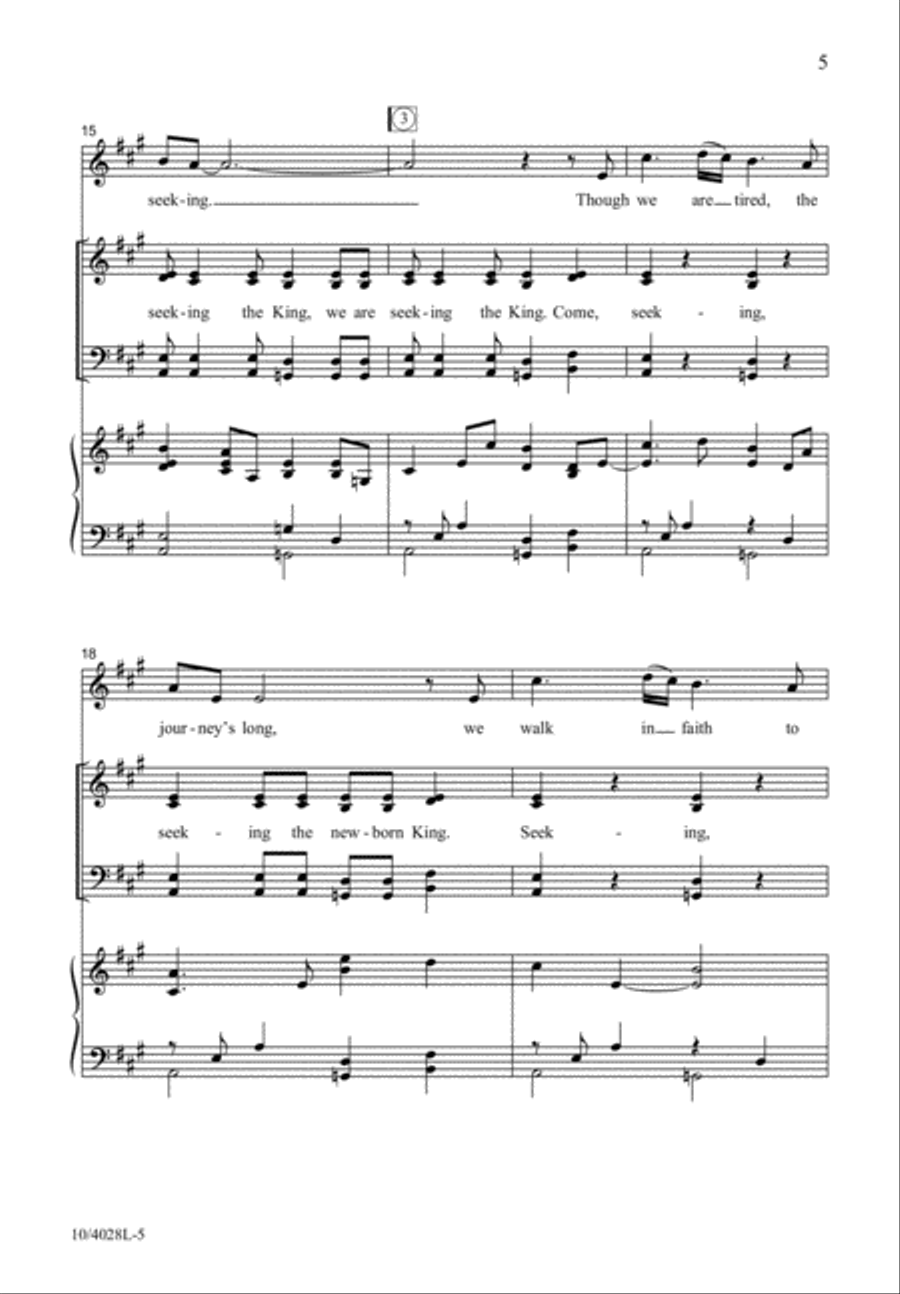 Seeking the King Seeking the King 4-Part scores gallery preview page 6