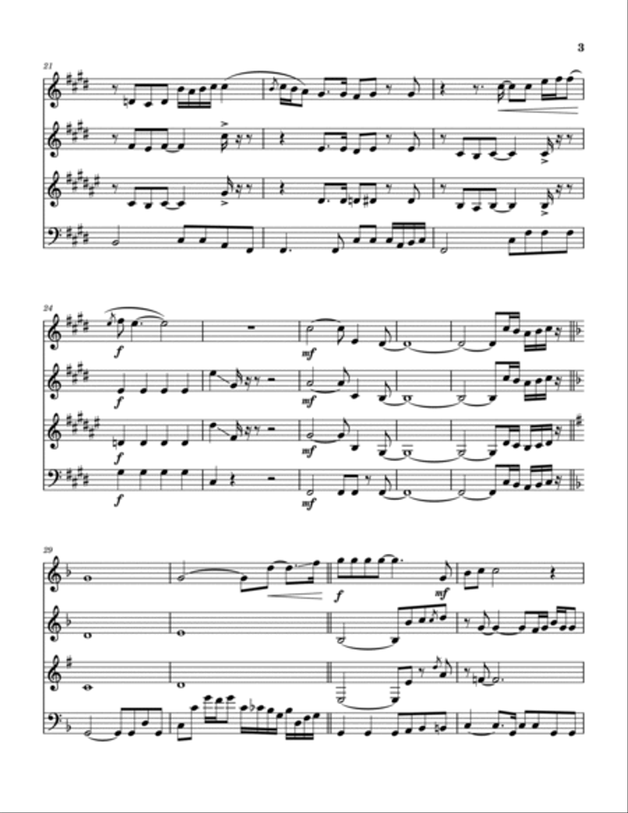 People Gotta Move People Gotta Move Woodwind Quintet scores gallery preview page 4