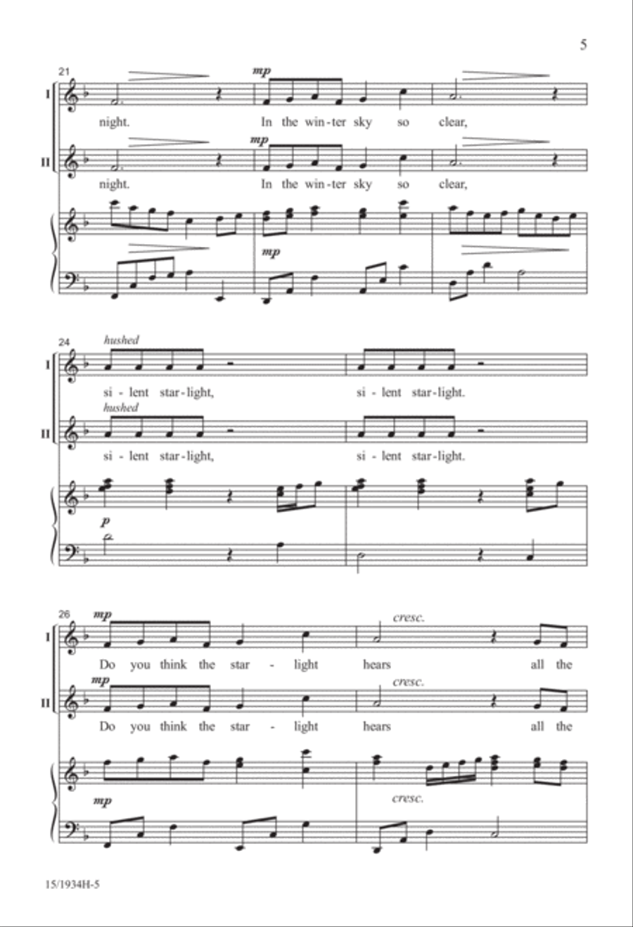 Winter Starlight 2-Part scores gallery preview page 5