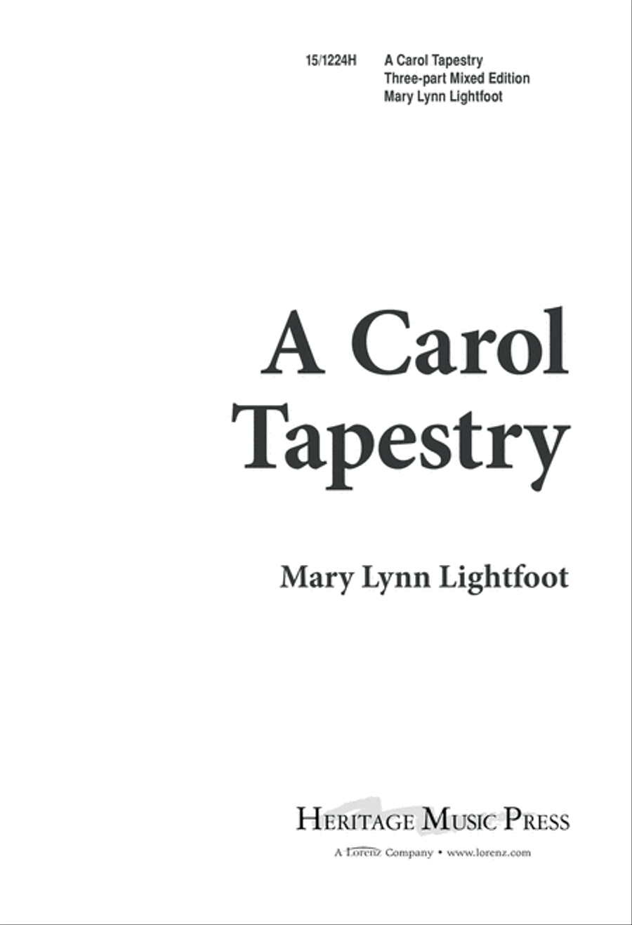 A Carol Tapestry A Carol Tapestry 3-Part scores gallery preview page 1