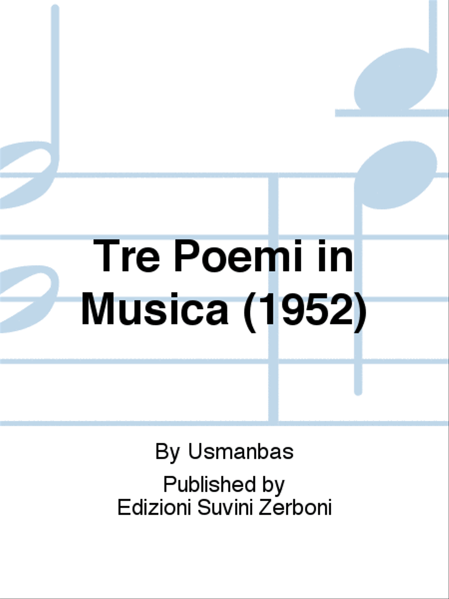 Tre Poemi in Musica (1952) Voice Solo scores gallery preview page 1