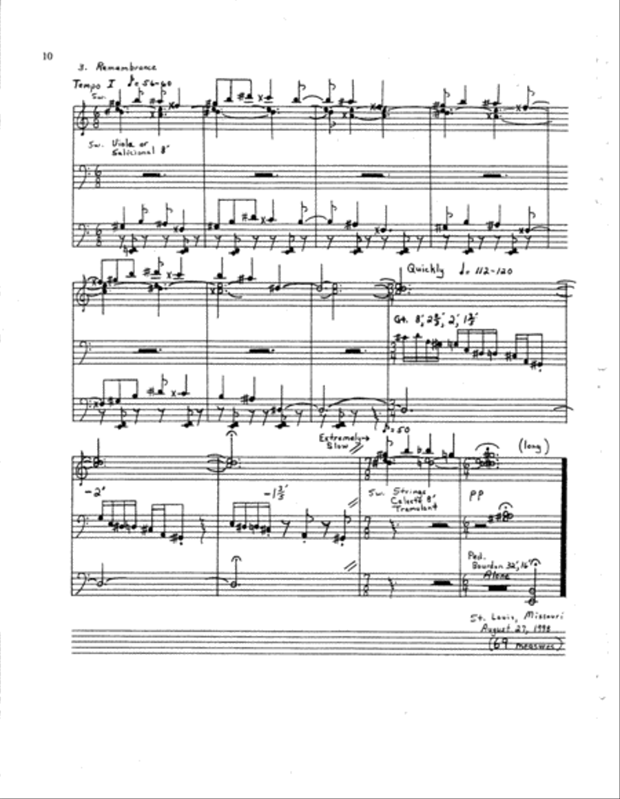 T. S. Eliot Impressions for Organ Organ Solo scores gallery preview page 4
