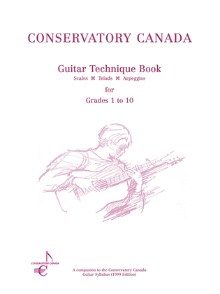 Book cover for Guitar Technique Conservatory Canada