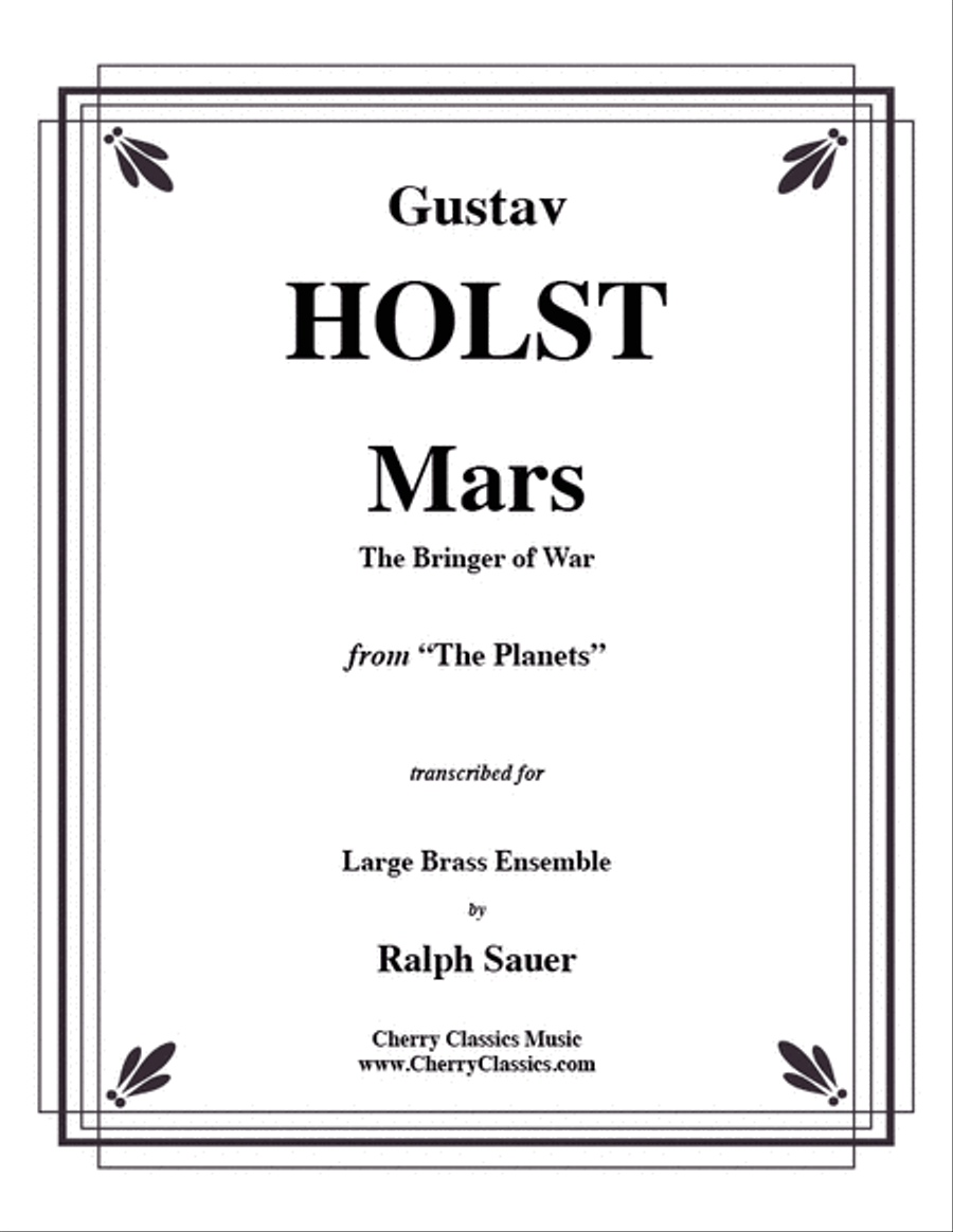 Mars, the Bringer of War from the Planets for Brass Ensemble, Timp & Perc. image number null