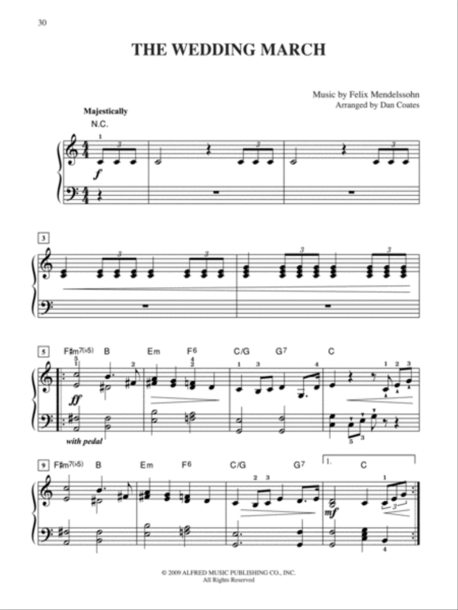10 for 10 Sheet Music Weddings Easy Piano scores gallery preview page 9