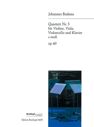 Book cover for Piano Quartet No. 3 in C minor Op. 60
