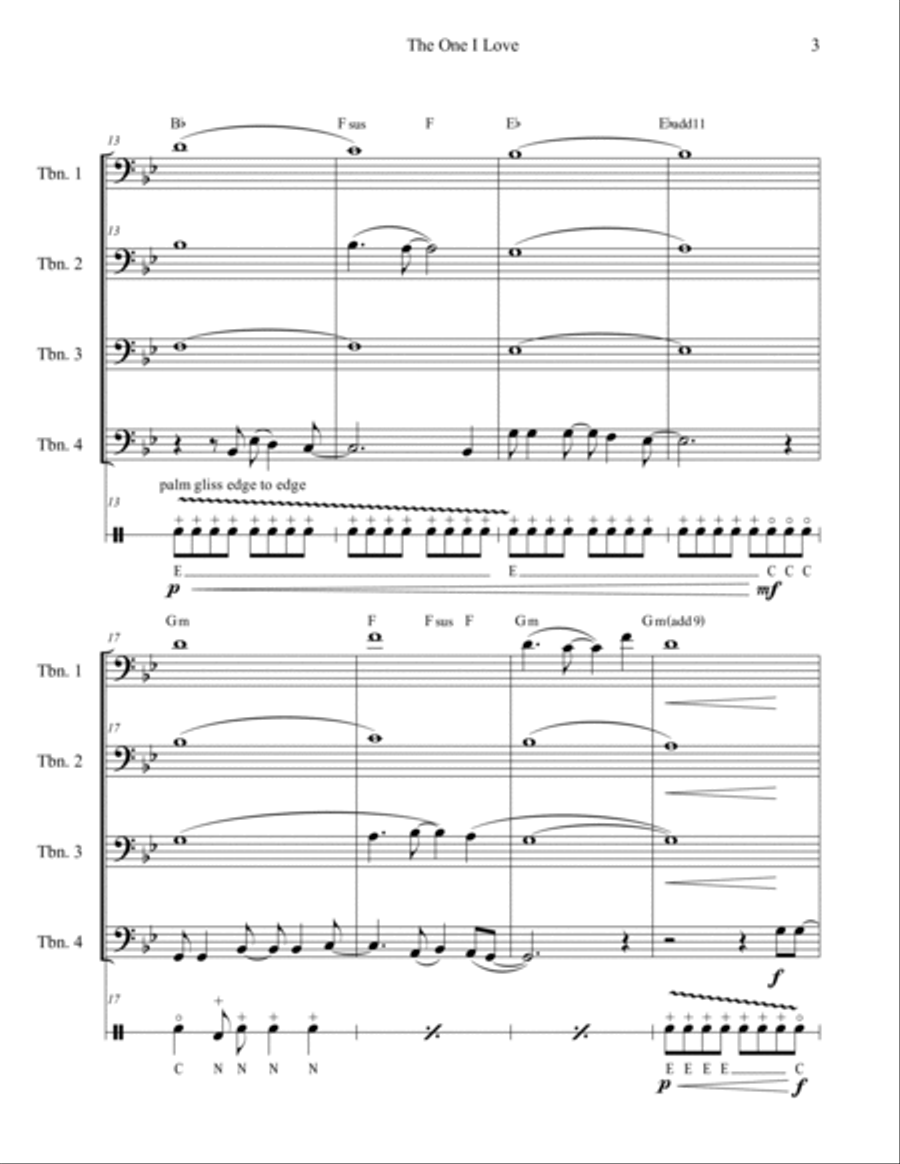 The One I Love The One I Love Small Ensemble scores gallery preview page 3