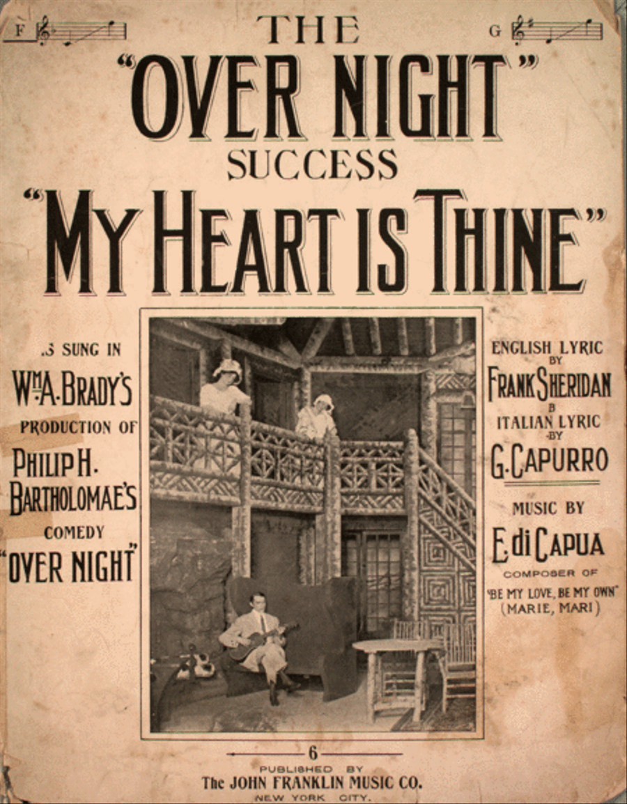 My Heart is Thine. 'O sole mio! Neapolitan Serenade Voice scores gallery preview page 1