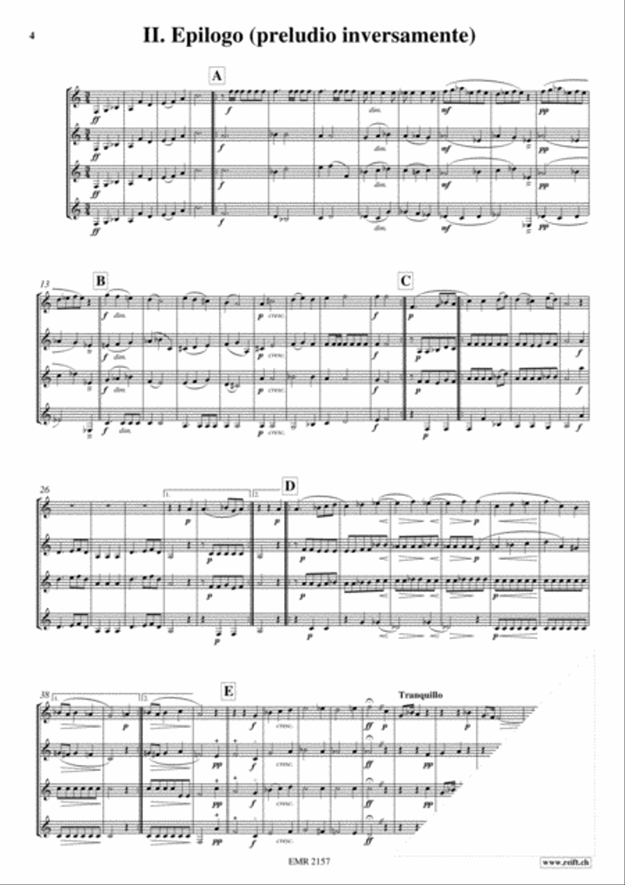 Feierliche Musik French Horn Quartet scores gallery preview page 4