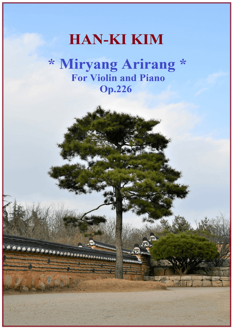 Miryang Arirang (For Violin and Piano) Violin Solo scores gallery preview page 1