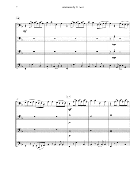 Accidentally In Love (From DreamWorks' "Shrek 2") for Trombone Quartet
