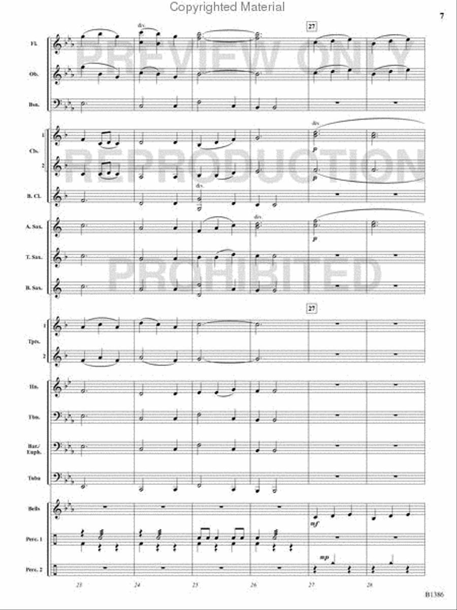 Spring Concert Band scores gallery preview page 6