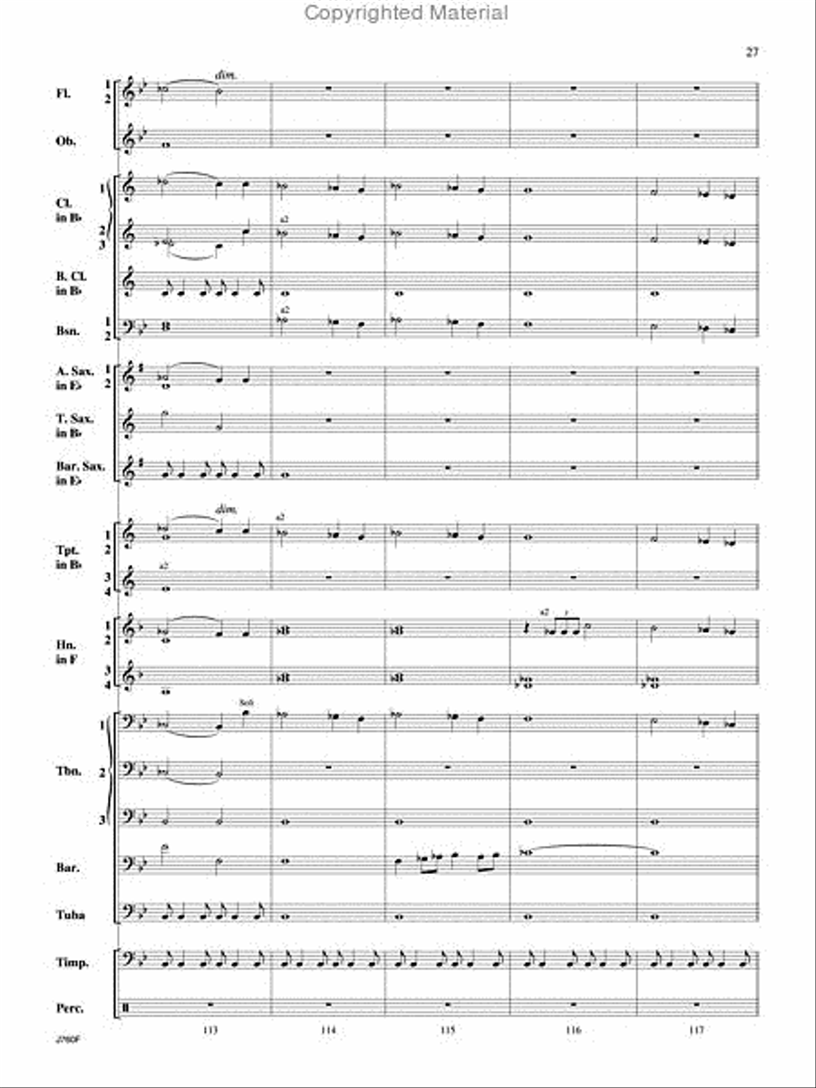 Triumphal Ode Triumphal Ode Concert Band scores gallery preview page 28