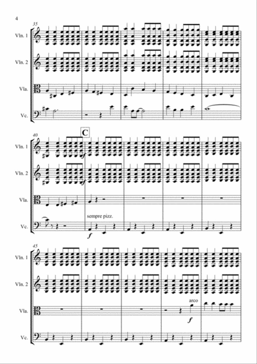 I Wanna Be Like You I Wanna Be Like You String Quartet scores gallery preview page 4