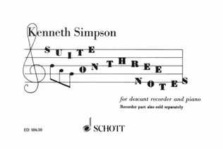 Book cover for Suite on 3 Notes