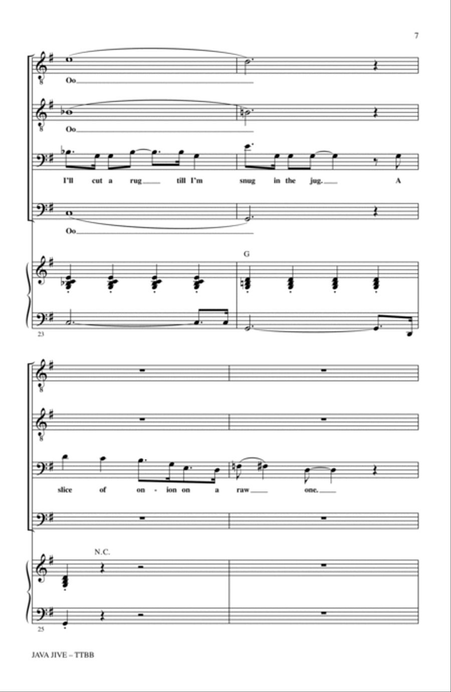 Java Jive (arr. Ed Lojeski) TTBB scores gallery preview page 5