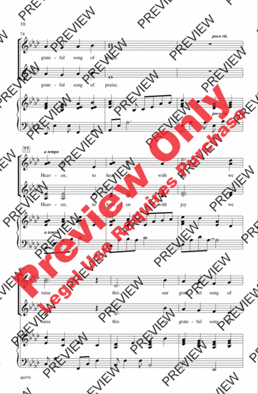 For the Beauty of the Earth Women's Choir scores gallery preview page 10