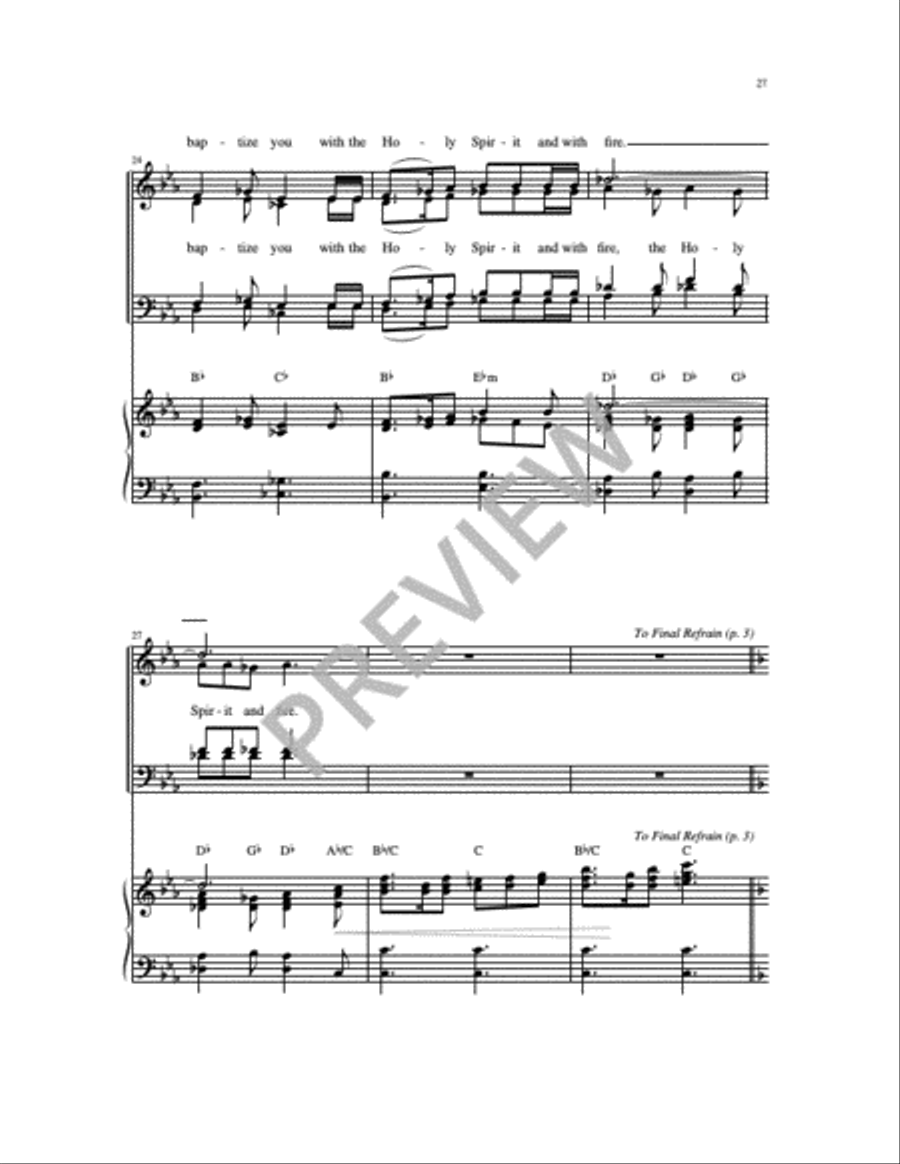 Christmas Gospel Acclamations on Gesù Bambino 4-Part scores gallery preview page 4