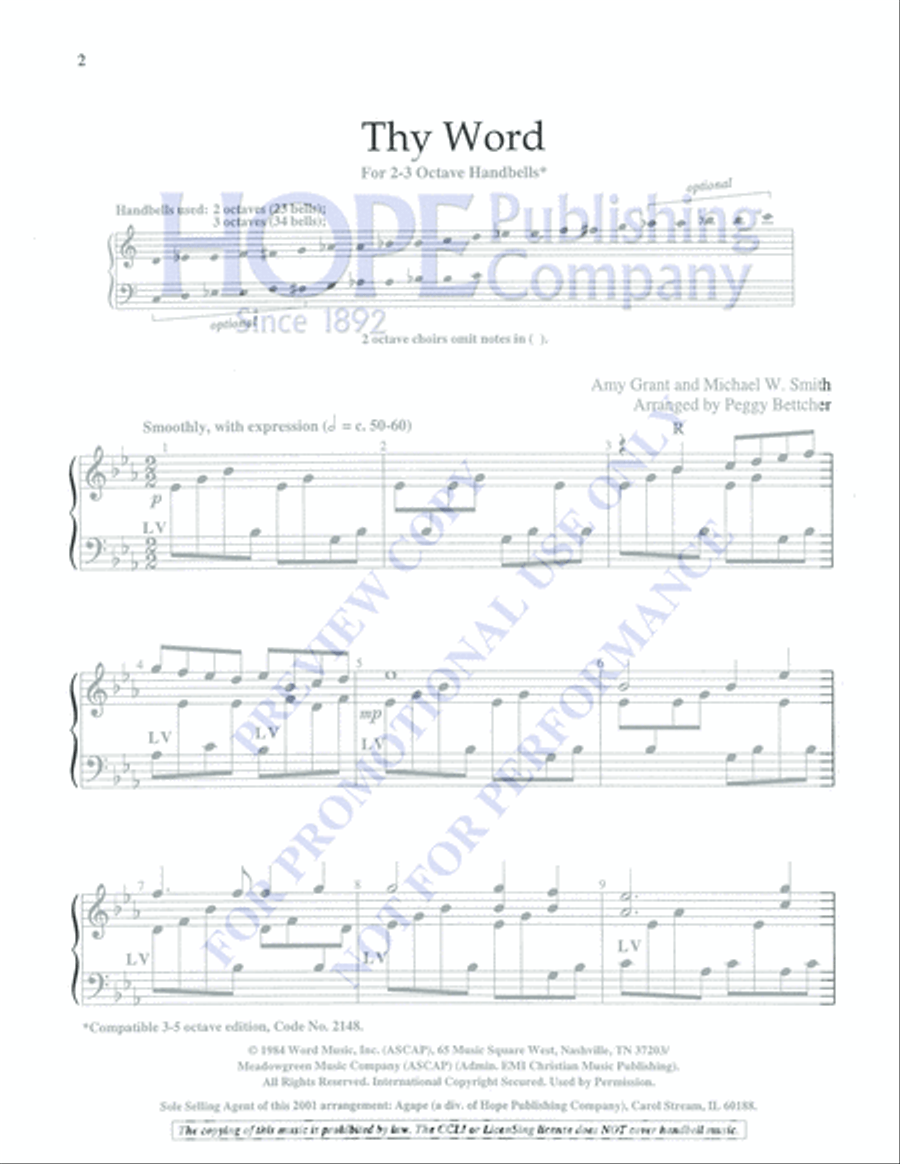 Thy Word 5-Octaves scores gallery preview page 2