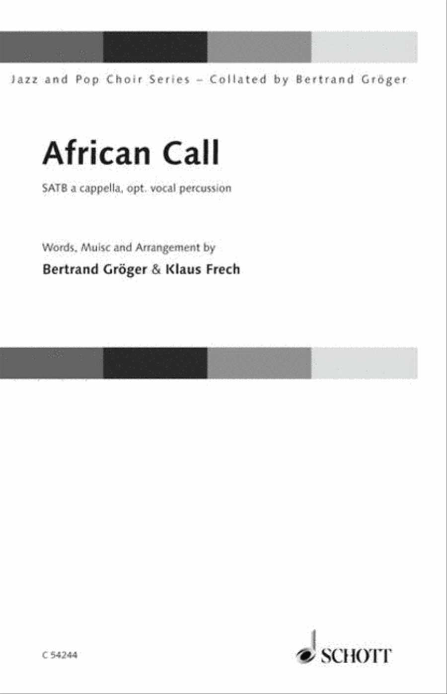African Call 4-Part scores gallery preview page 1