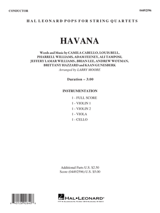 Havana (arr. Larry Moore) - Conductor Score (Full Score)