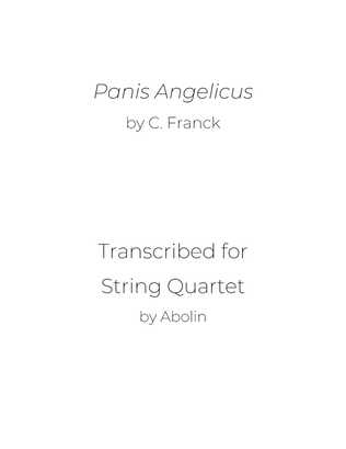 Book cover for Franck: Panis Angelicus - String Quartet