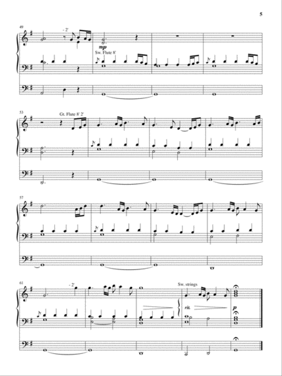 Hymns, Pipes, & Praise Organ scores gallery preview page 6