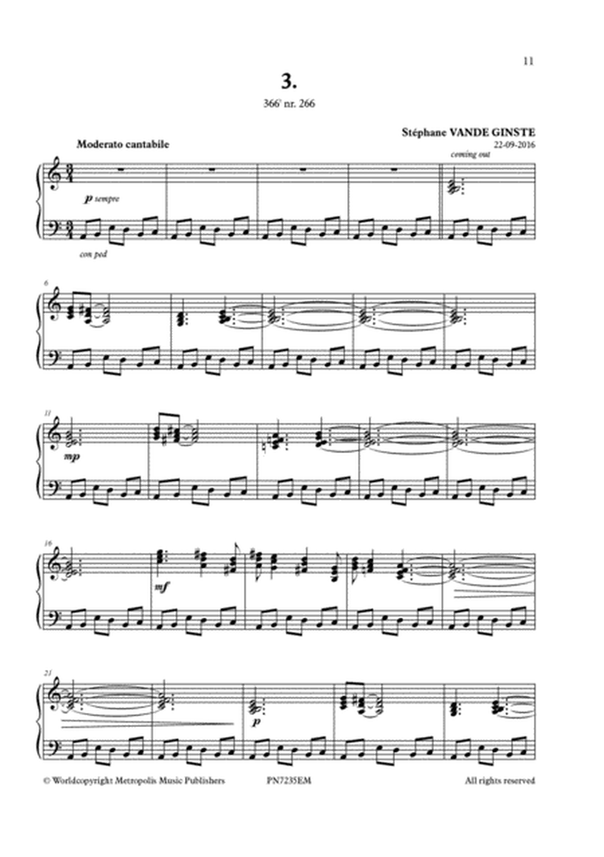 Complete 366' Book XXII Etudes pour l'Unison for Piano Solo