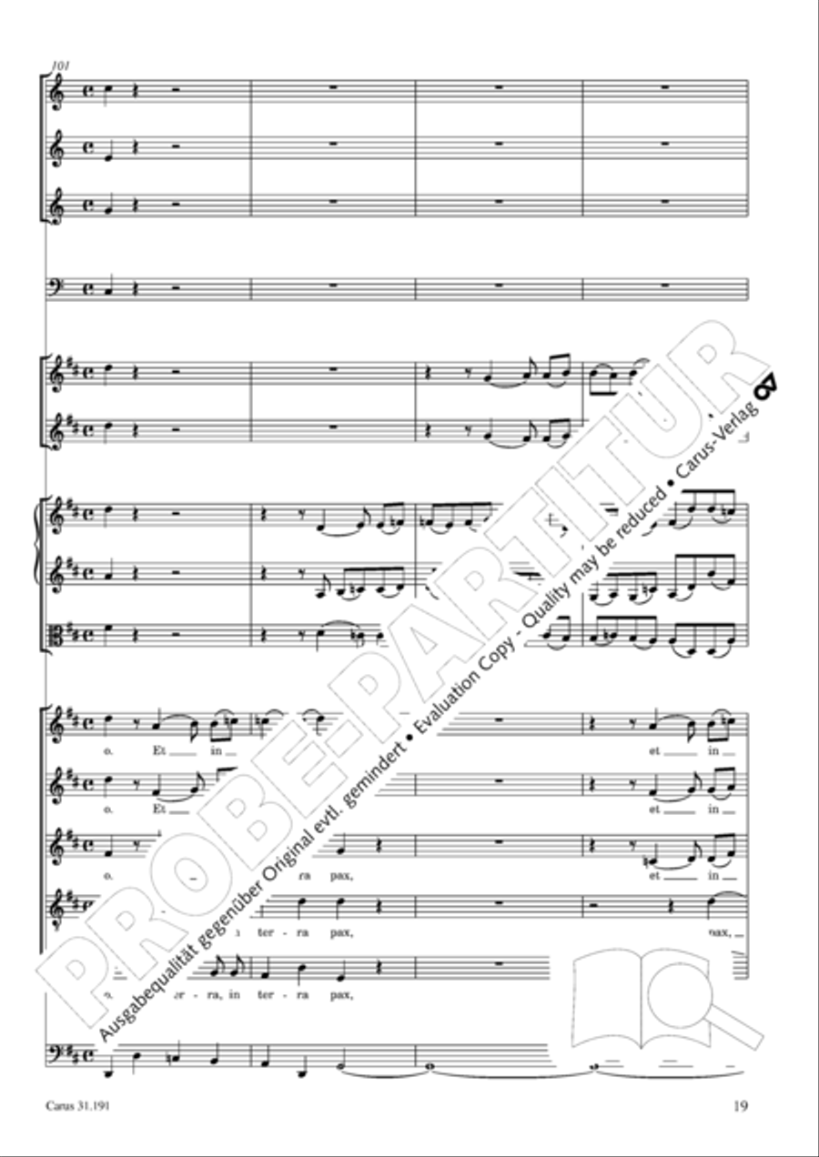 Gloria in excelsis Deo SSATB scores gallery preview page 19