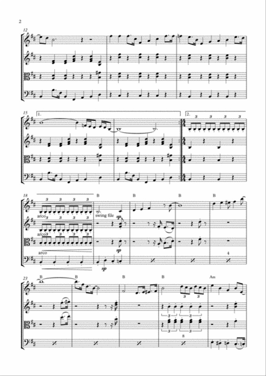 Money Money String Quartet scores gallery preview page 3