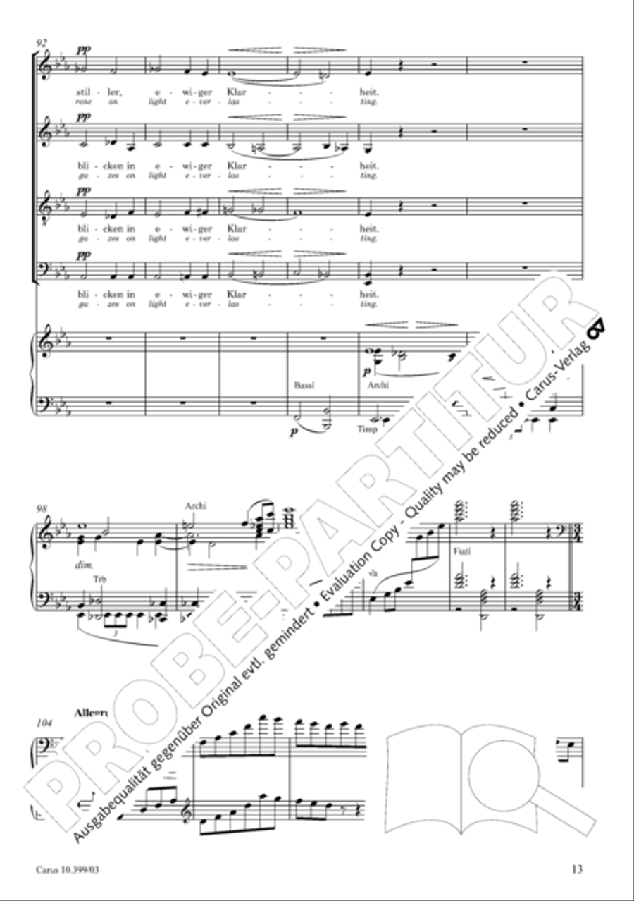 Schicksalslied, Op. 54 4-Part scores gallery preview page 14