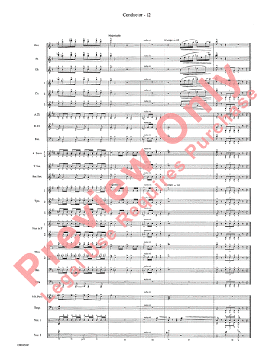 Star Wars Main Theme Concert Band scores gallery preview page 15