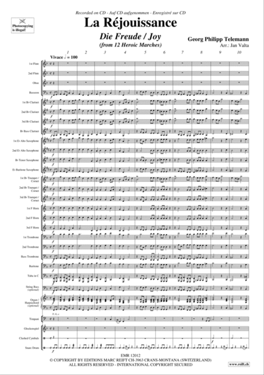 La Rejouissance Concert Band scores gallery preview page 3