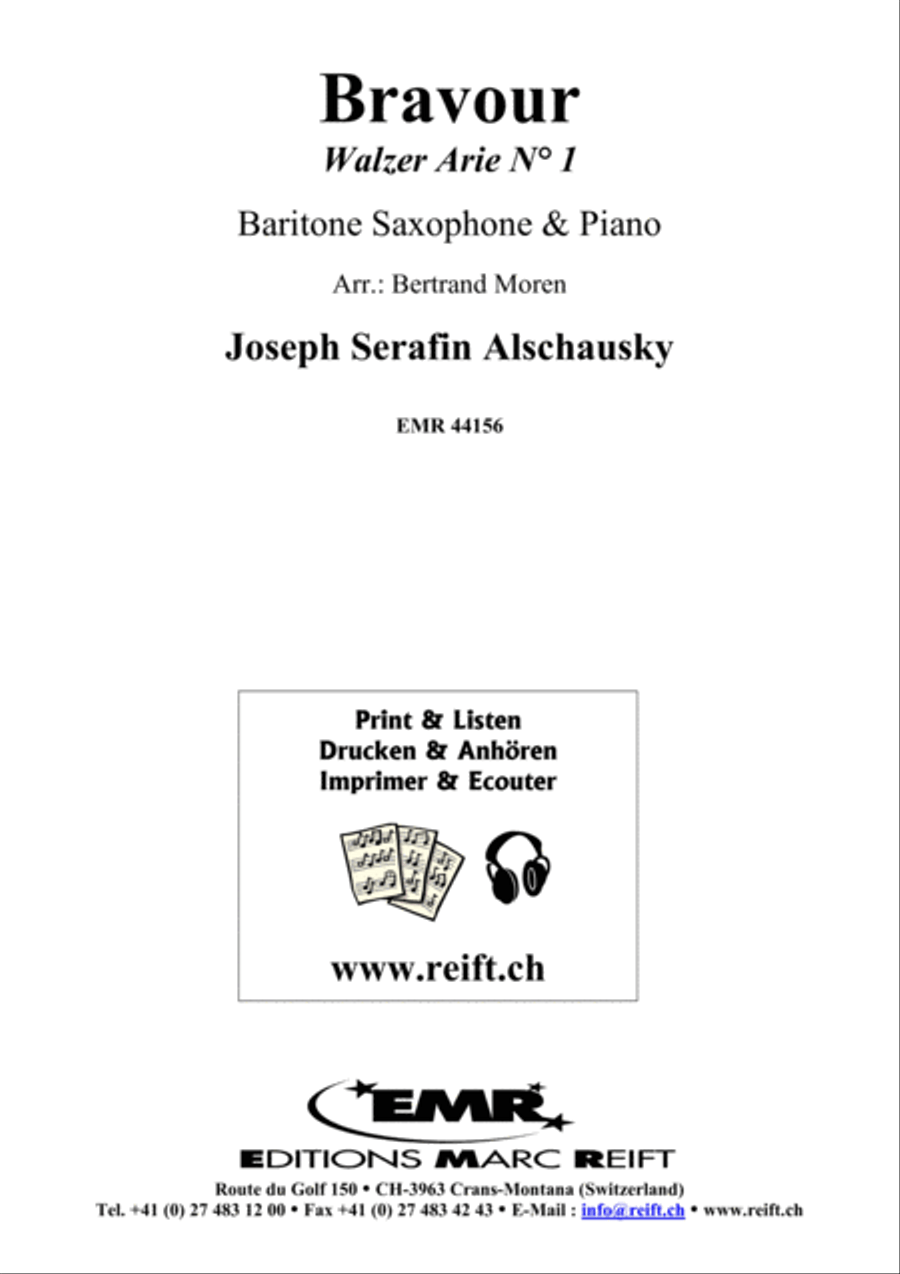 Bravour Baritone Saxophone scores gallery preview page 1