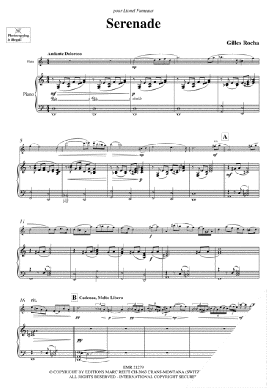 Serenade Flute Solo scores gallery preview page 3