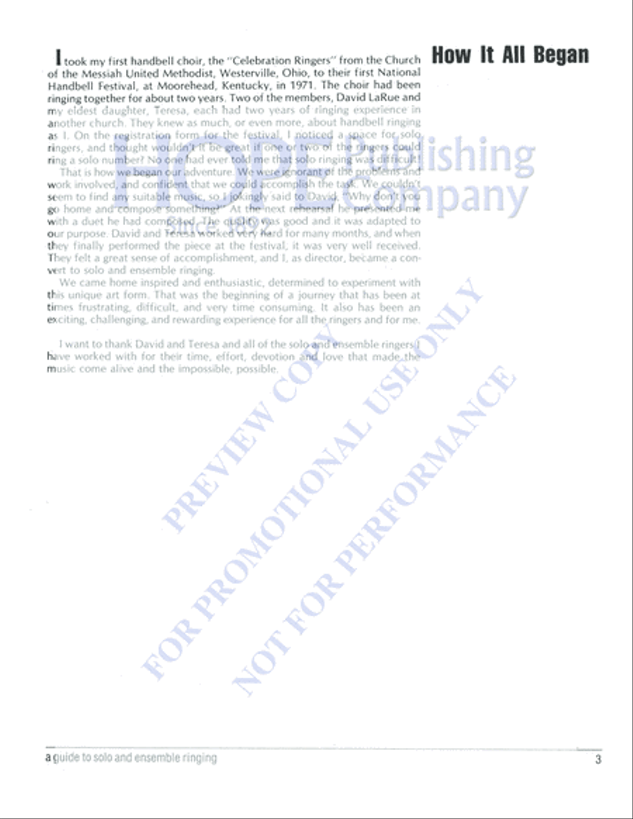 Impossible Ringing Made Possible Handbell Choir scores gallery preview page 5