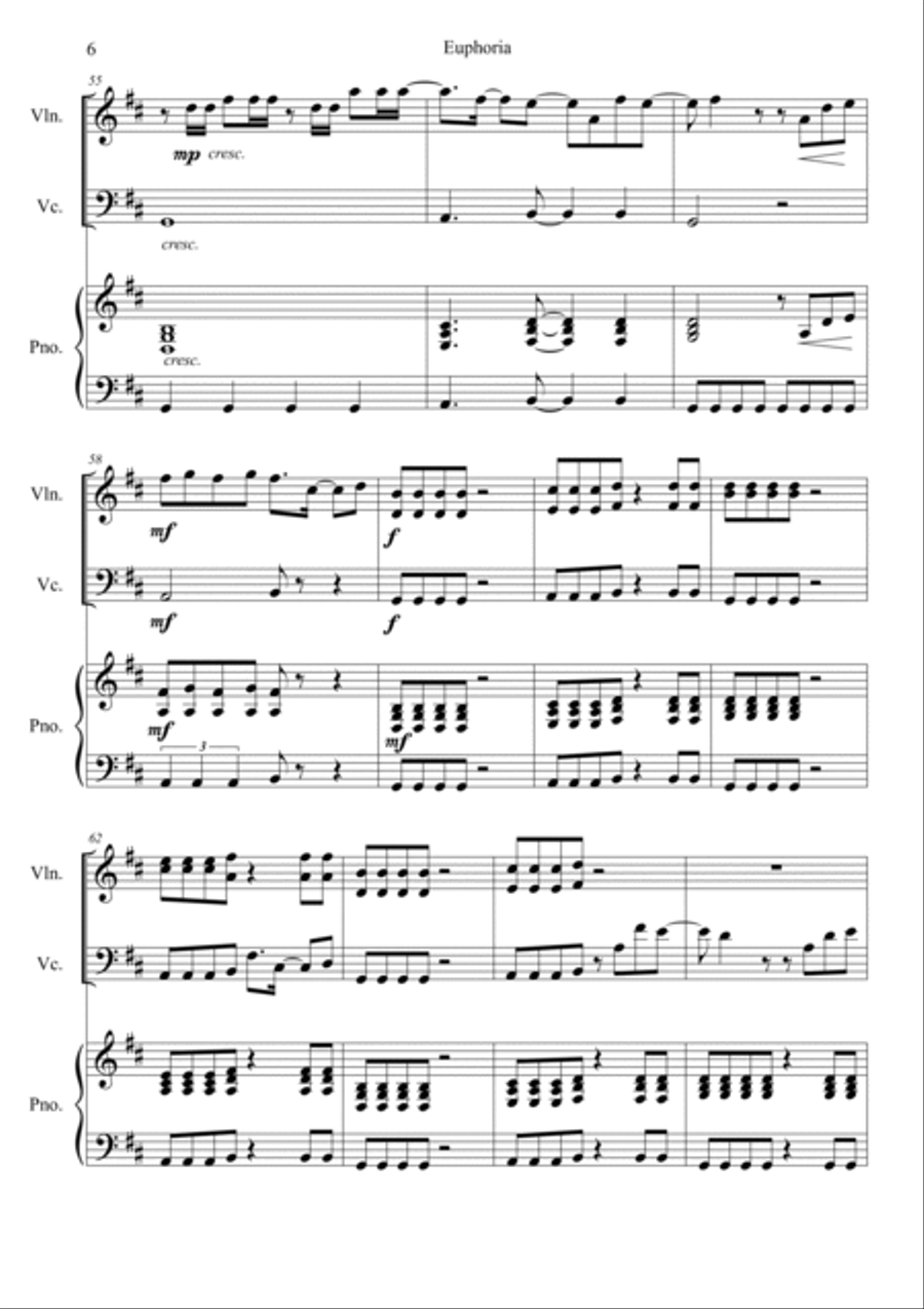 Euphoria Piano Trio scores gallery preview page 6