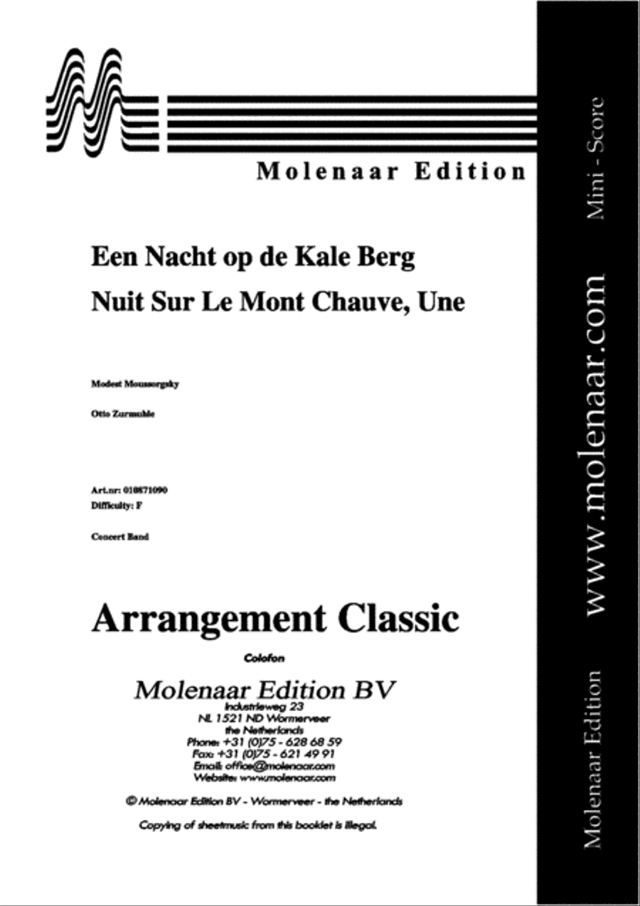 Een Nacht op de Kale Berg Concert Band scores gallery preview page 2