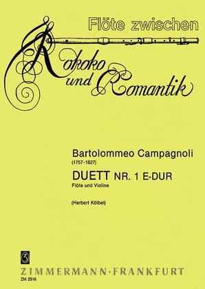 Book cover for Three Duets E major