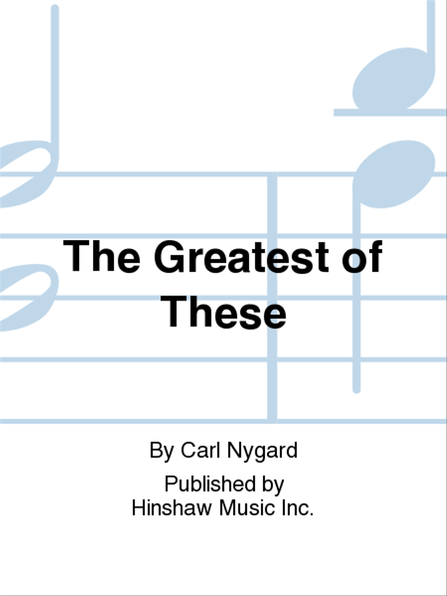 The Greatest of These 4-Part scores gallery preview page 1